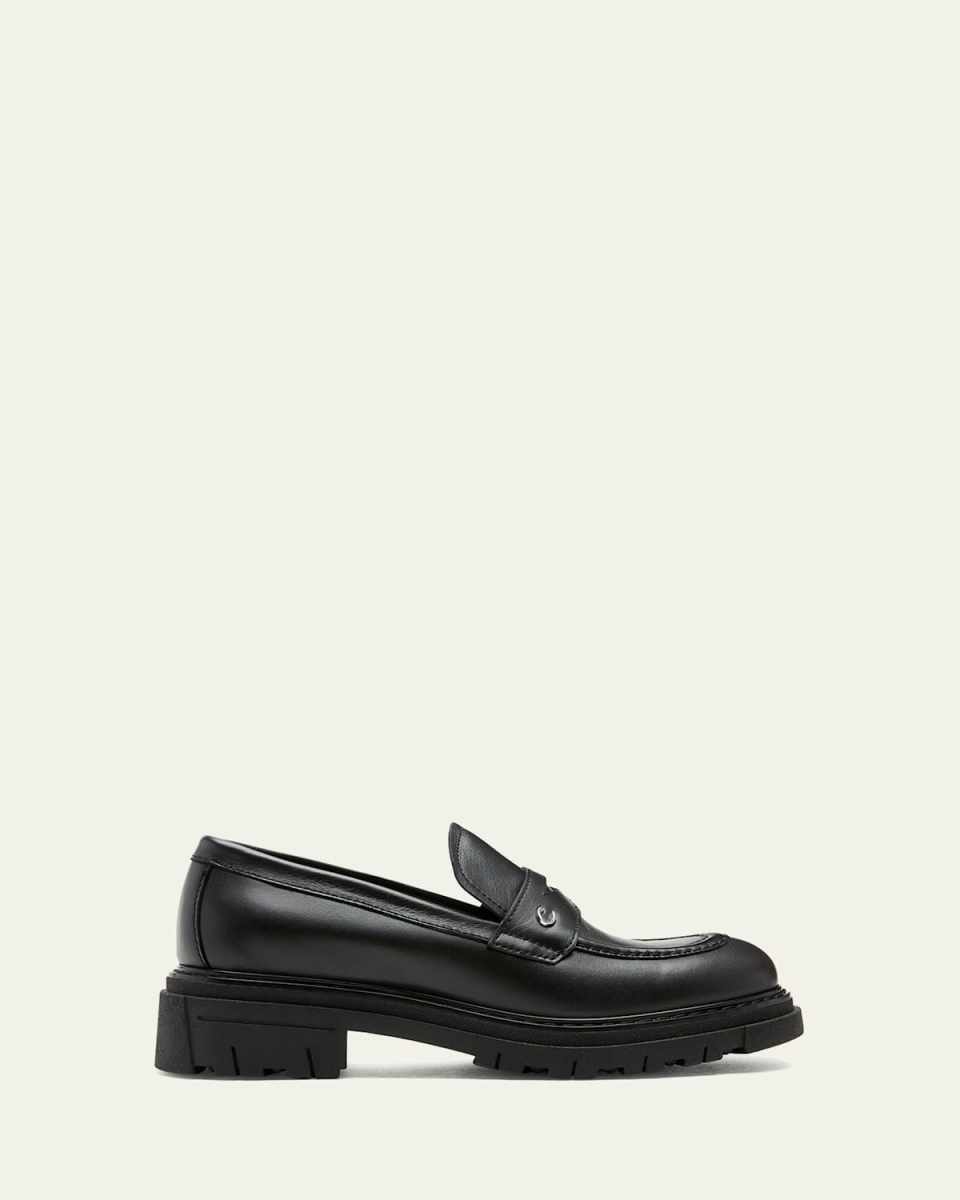 Doe Matte Leather Penny Loafers